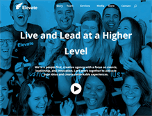 Tablet Screenshot of elevateliveevents.com